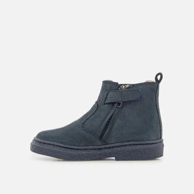 Pom D'api Trix Jod Zip Nubuck Navy