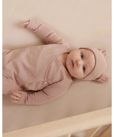 Quincy Mae Baby Bear Beanie mauve