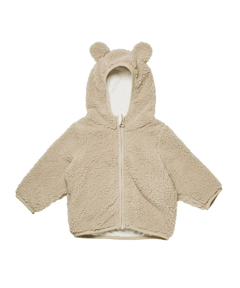 Quincy Mae Baby Bear Jacket Sand