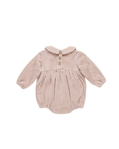 Quincy Mae Baby Peter Pan Romper Blush