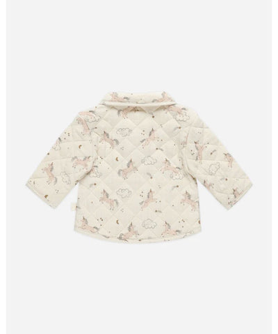 Quincy Mae Baby Quilted Jacket Unicorns