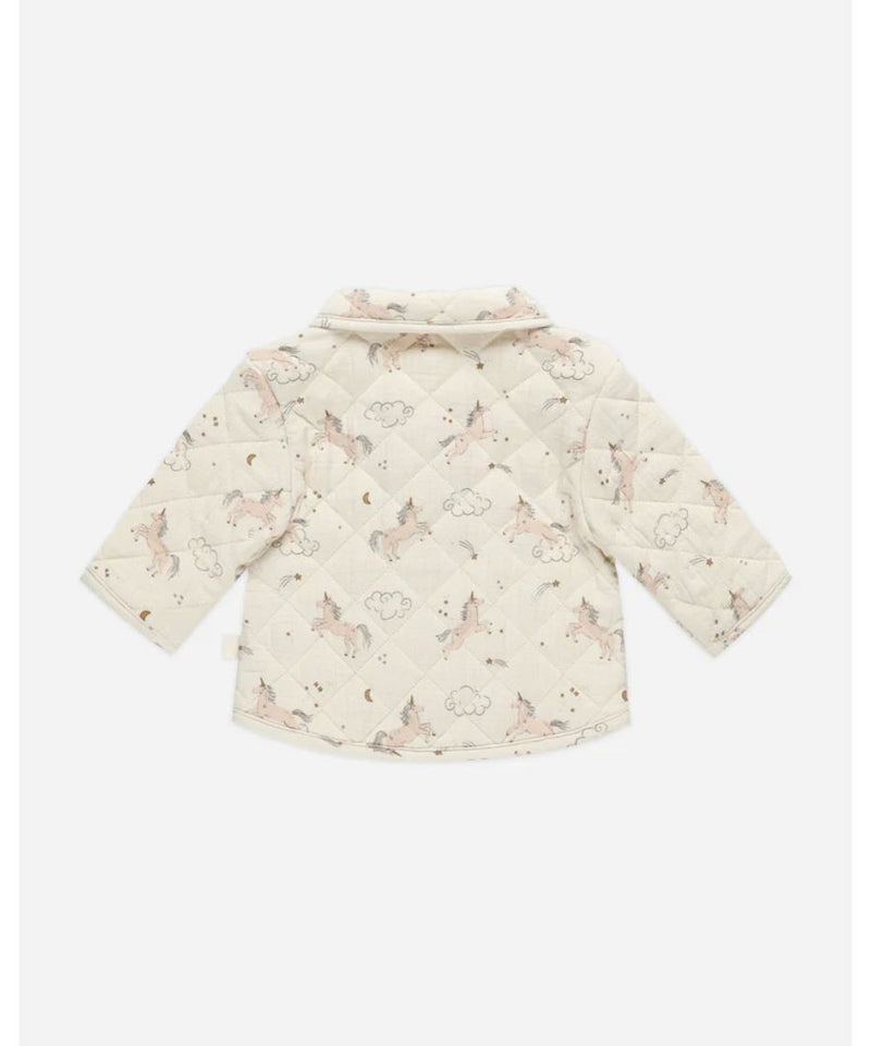 Quincy Mae Baby Quilted Jacket Unicorns