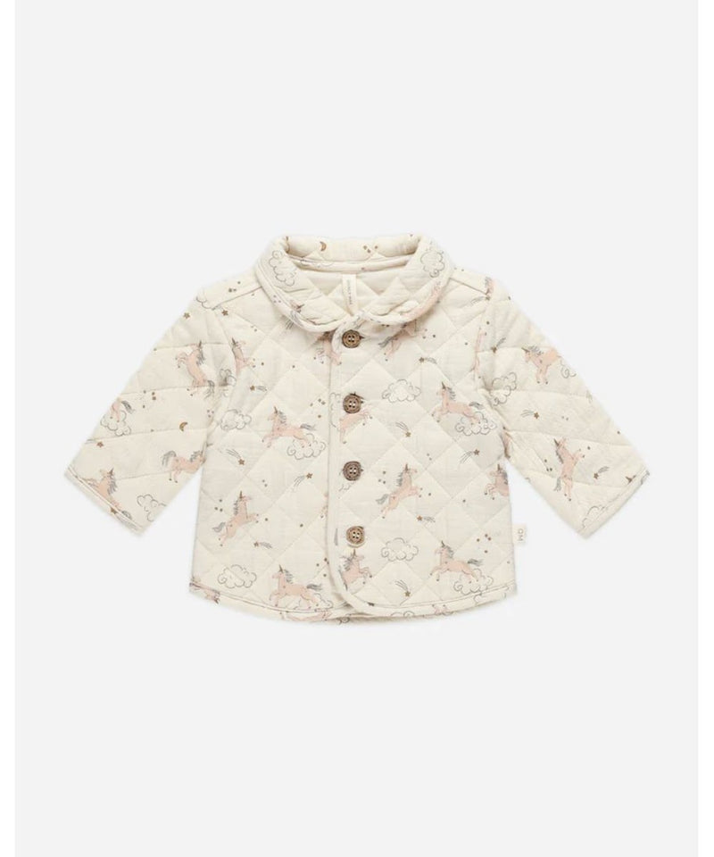 Quincy Mae Baby Quilted Jacket Unicorns