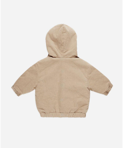 Quincy Mae Corduroy Hooded Jacket latte