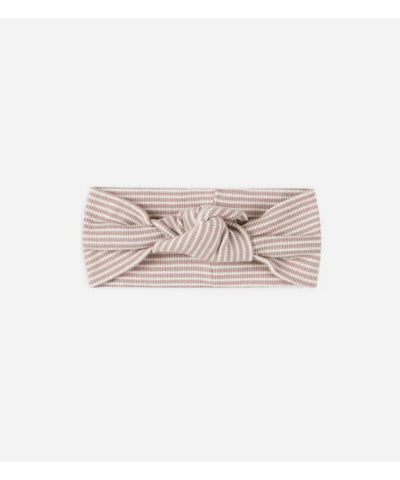 Quincy Mae Knotted Headband mauve/stripe