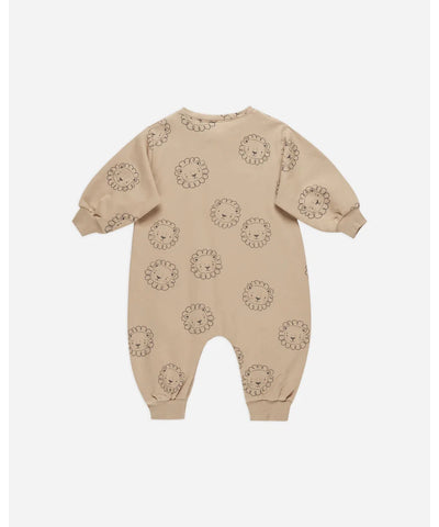 Quincy Mae Long Sleeve Pocket Jumpsuit Lions natural