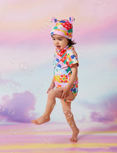 Halcyon Nights Baby Short Sleeve Bodysuit Rainbow Valley