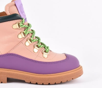 Rondinella Pink Boot Purple/Green Veget