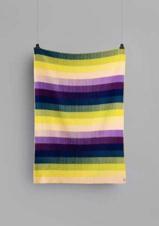 Roros Tweed Asmund Gradient Yellow/Blue Throw