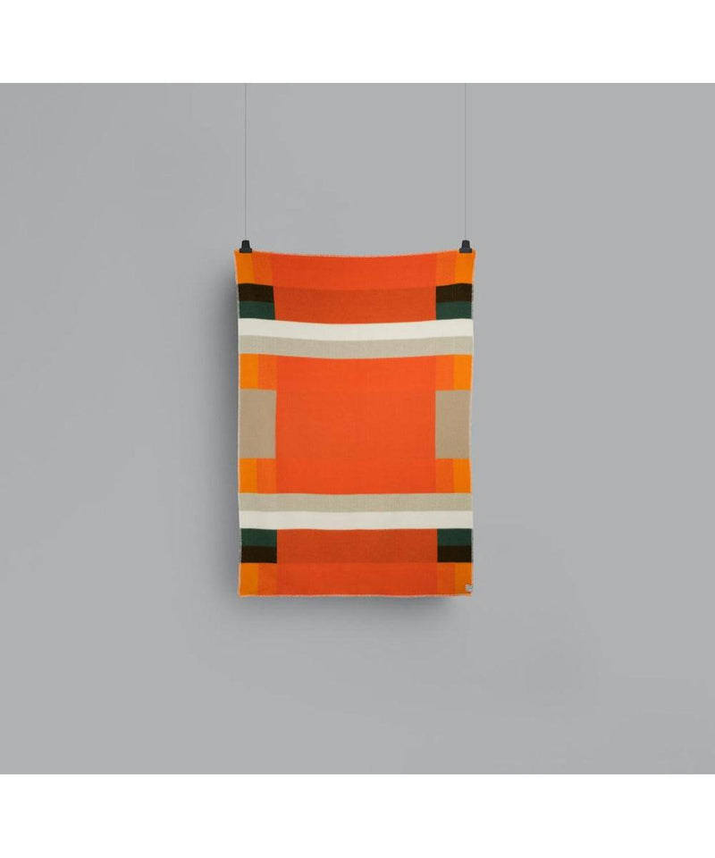 Roros Tweed Mikkel Orange Throw