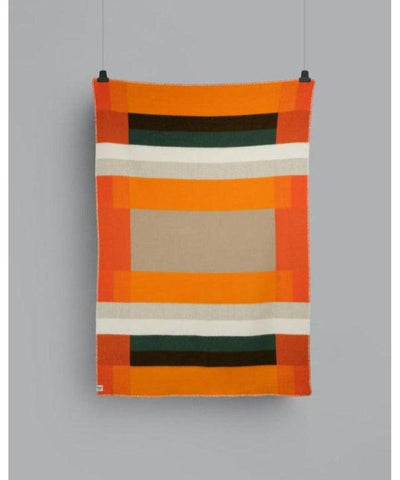 Roros Tweed Mikkel Orange Throw