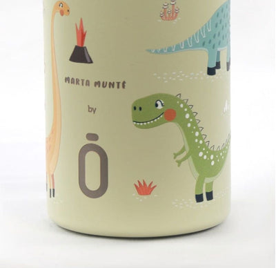 Runbott Thermal Bottle 350ml Print Dino