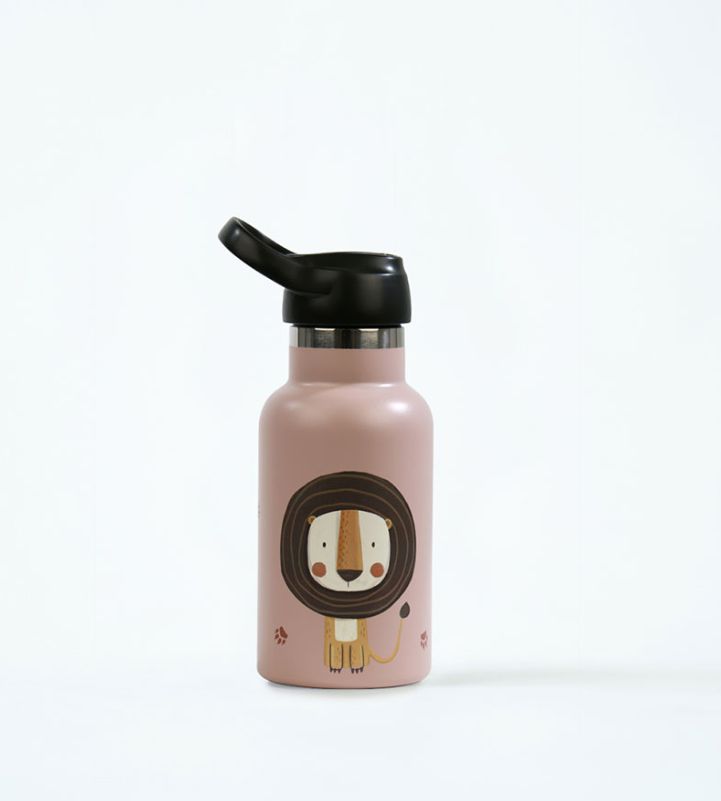 Runbott Thermal Bottle 350ml Print Leeuw