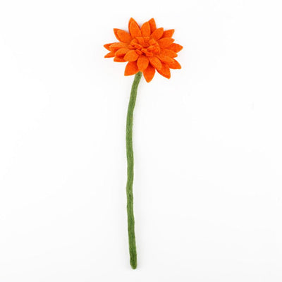 Sjaal Met Verhaal Bloem Gerbera Oranje