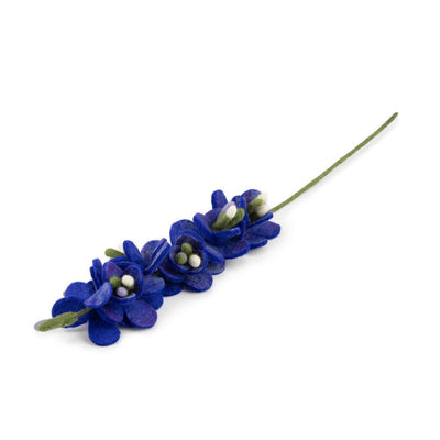 Sjaal Met Verhaal Bloem Ridderspoor Blauw