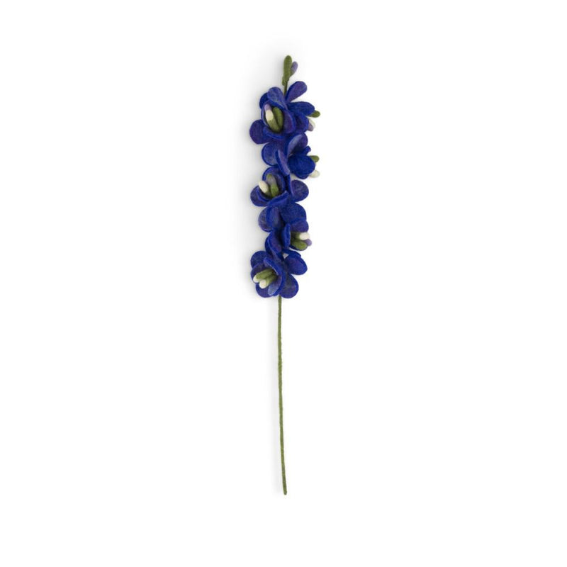 Sjaal Met Verhaal Bloem Ridderspoor Blauw