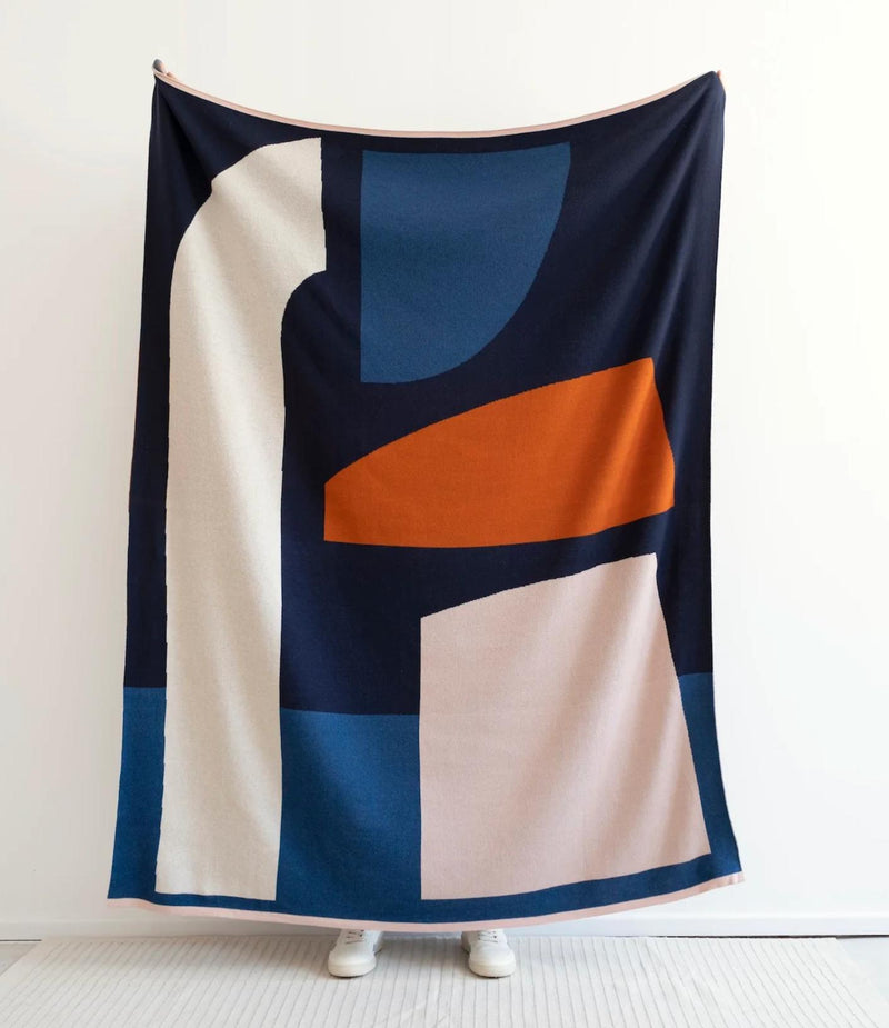 Sophie Home Form Throw: Navy