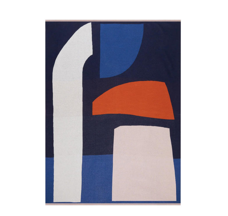 Sophie Home Form Throw: Navy