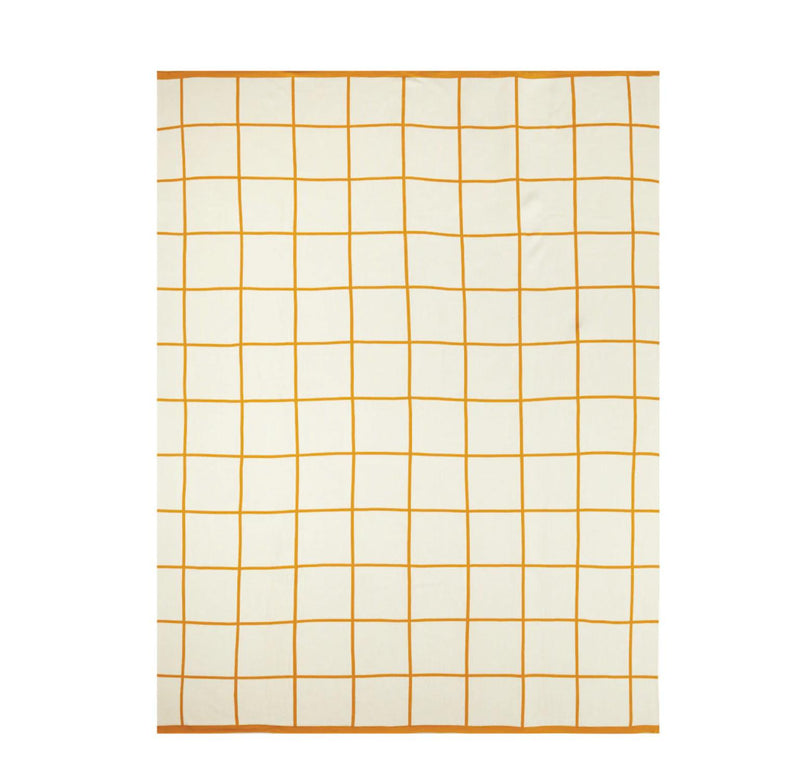 Sophie Home Grid Throw: Citrus