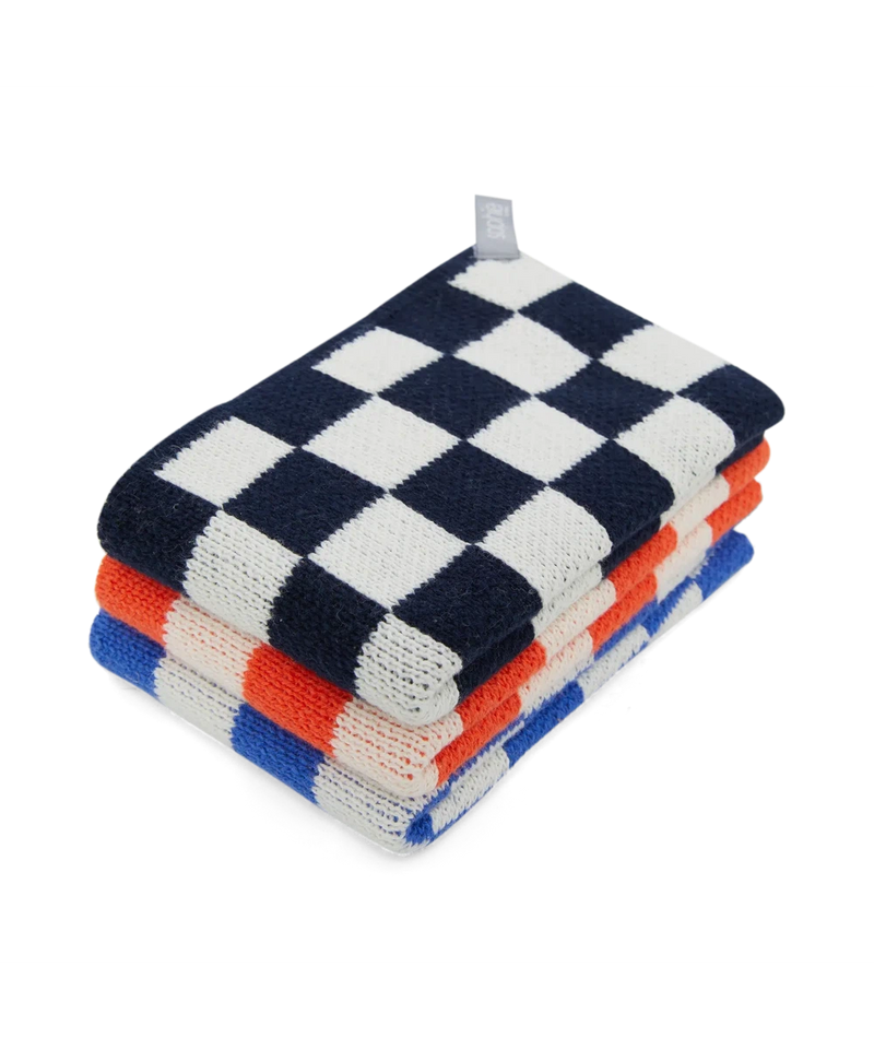 Sophie Home Reusable Dishcloth Navy Check