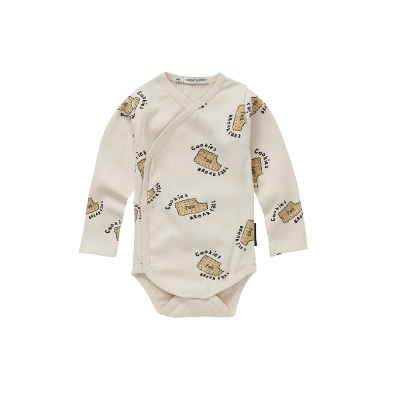 Sproet & Sprout Baby Grandad Romper Cookies Print