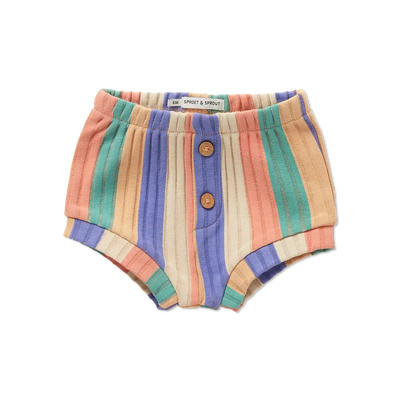 Sproet & Sprout Baby Rib Shorts Stripes