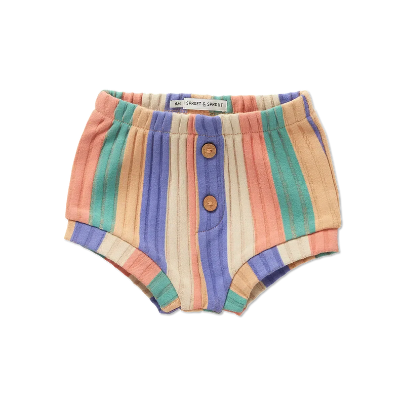 Sproet & Sprout Baby Rib Shorts Stripes