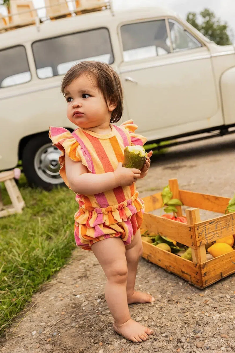 Sproet & Sprout Baby Ruffle Bloomer Stripes