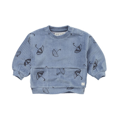 Sproet & Sprout Baby Sweatshirt Parapluie Shadow blue