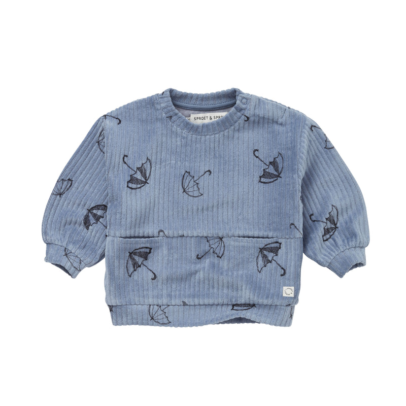 Sproet & Sprout Baby Sweatshirt Parapluie Shadow blue