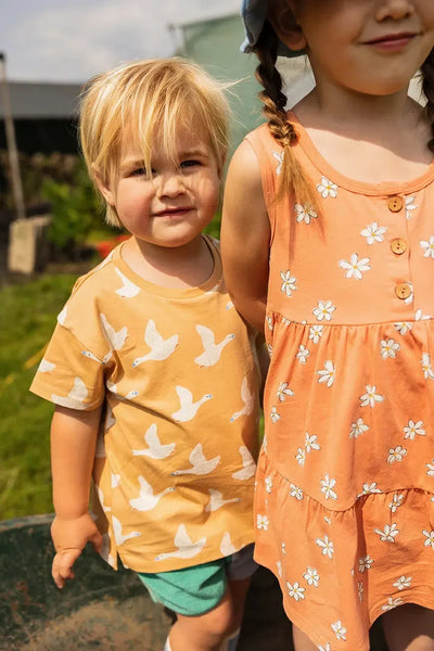 Sproet & Sprout Baby T-shirt Goose Print