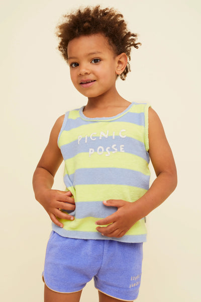 Sproet & Sprout Baby Terry Sport Shorts Blue Bell