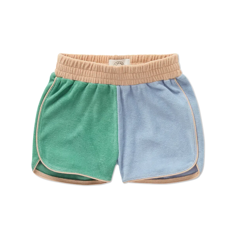 Sproet & Sprout Baby Terry Sport Shorts Colourblock