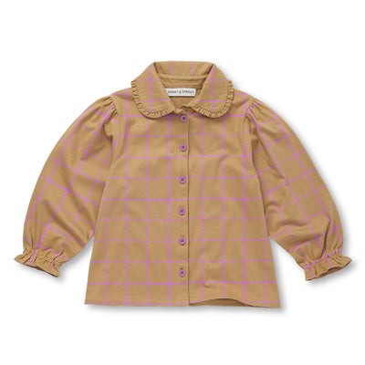 Sproet & Sprout Check Blouse Light Mustard