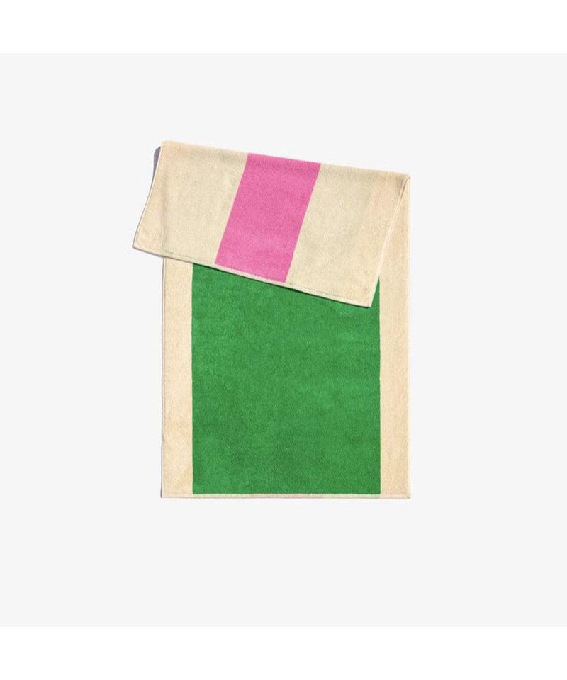 Suite702 Handdoek Pink/Green 70x140