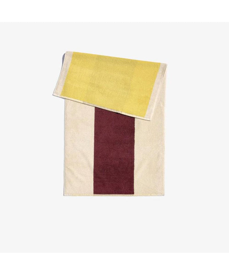 Suite702 Handdoek Yellow/Bordeaux 70x140