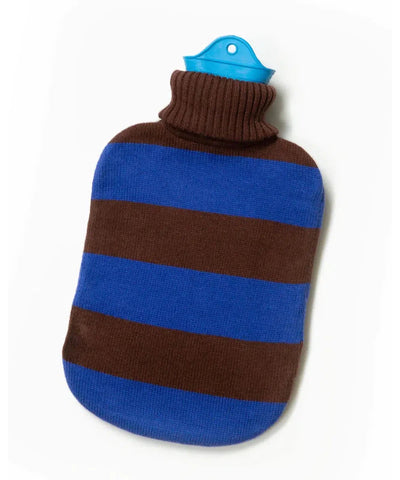 Suite702 Hot Water Bottle Cobalt/ Dark Brown