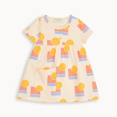 The Bonnie Mob Baby Sprinkles Short Sleeve Dress Sunset