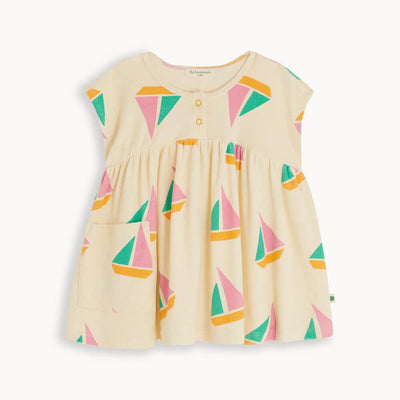 The Bonnie Mob Baby Taya Sun Dress Pink Sailboats