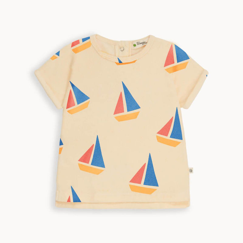 The Bonnie Mob Baby Topper T-shirt Multi-Co Sailboats