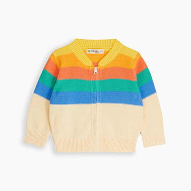 The Bonnie Mob Barnacle Stripe Cardigan Rainbow