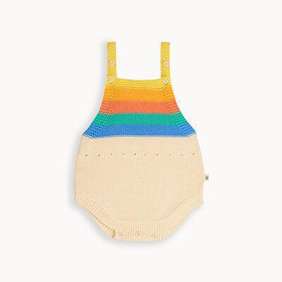 The Bonnie Mob Bubble Stripe Romper Rainbow