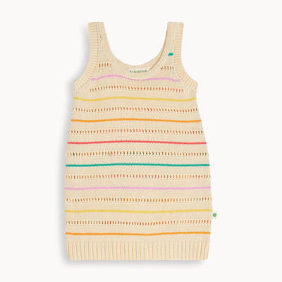 The Bonnie Mob Capri Pointelle Stripe Sun Dress Rainbow