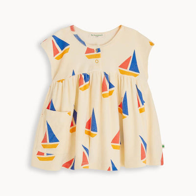 The Bonnie Mob Taya Sun Dress Multi-Co Sailboats