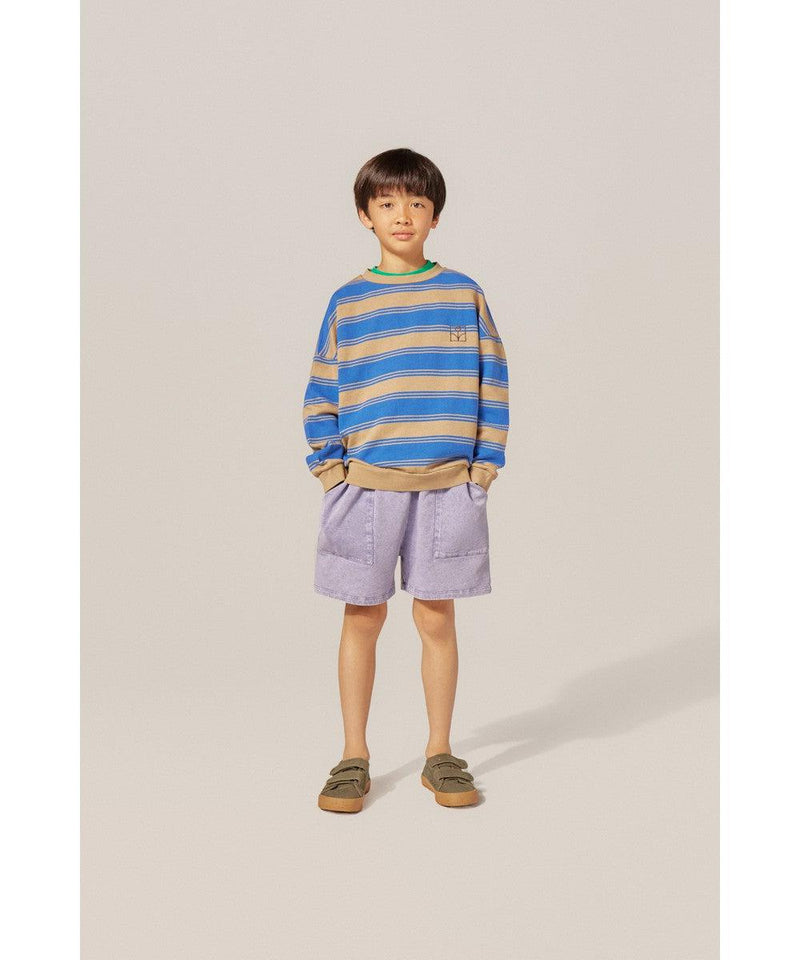 The Campamento Blue Stripes Oversized Kids Sweatshirt