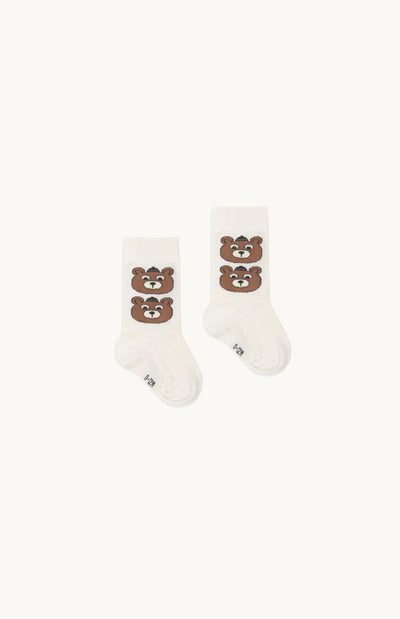 Tiny Cottons Baby Bears Medium Socks Vanilla