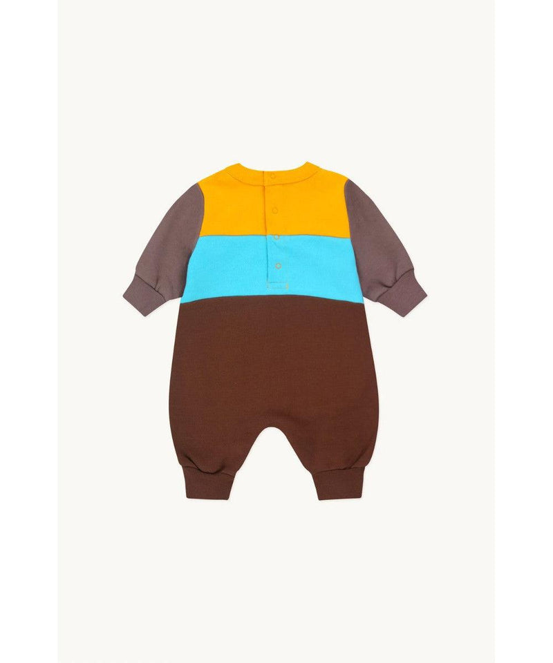 Tiny Cottons Baby Color Block One-Piece Brown