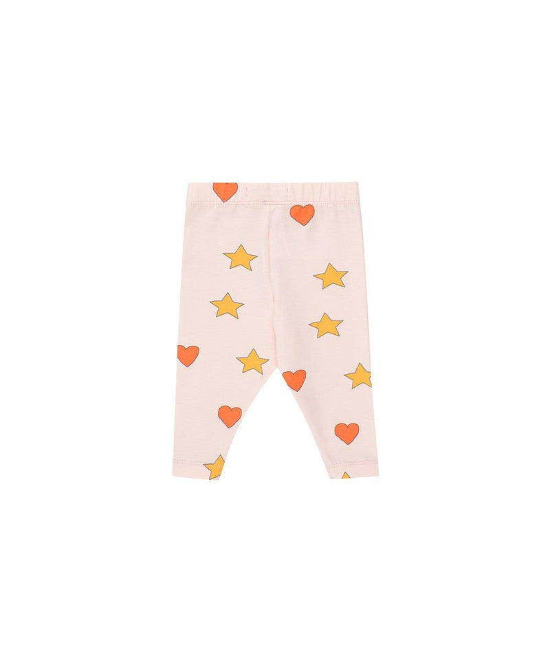 Tiny Cottons Baby Hearts and Stars Baby Pant Pastel Pink