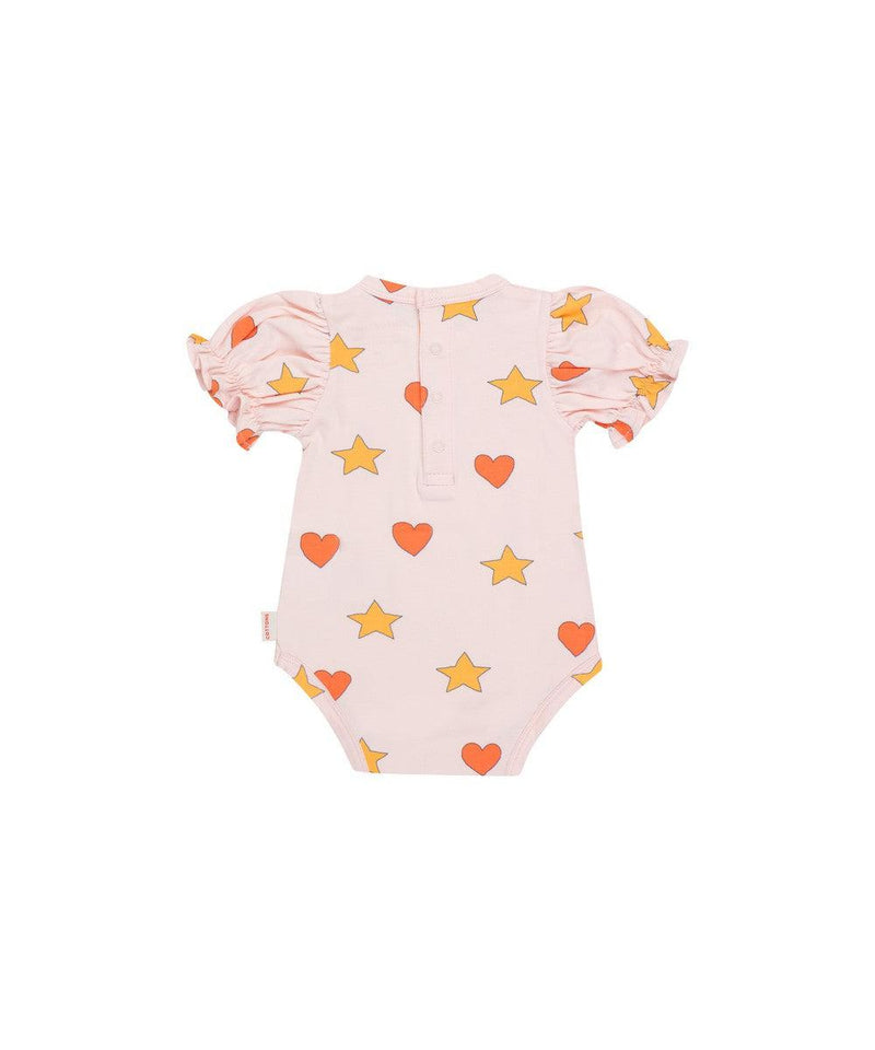 Tiny Cottons Baby Hearts Star Body Pastel Pink