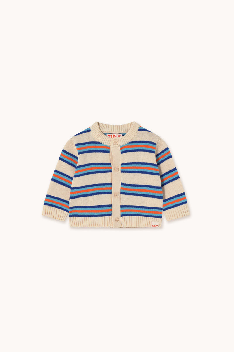 Tiny Cottons Baby Multicolor Stripes Cardigan